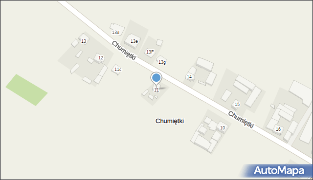 Chumiętki, Chumiętki, 11, mapa Chumiętki