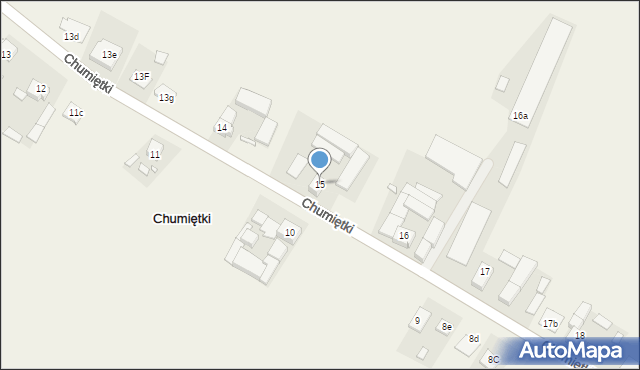 Chumiętki, Chumiętki, 15, mapa Chumiętki