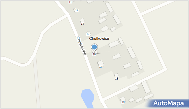 Chutkowice, Chutkowice, 16, mapa Chutkowice