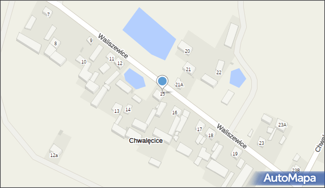 Chwalęcice, Chwalęcice, 15, mapa Chwalęcice