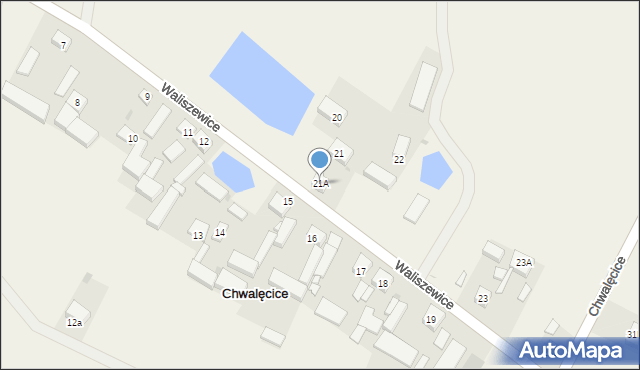 Chwalęcice, Chwalęcice, 21A, mapa Chwalęcice