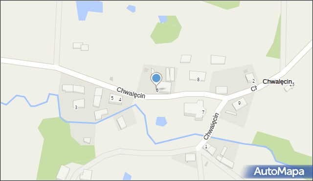 Chwalęcin, Chwalęcin, 6, mapa Chwalęcin