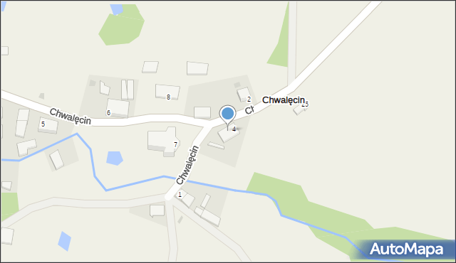 Chwalęcin, Chwalęcin, 9, mapa Chwalęcin