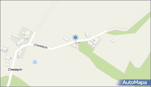 Chwalęcin, Chwalęcin, 4, mapa Chwalęcin