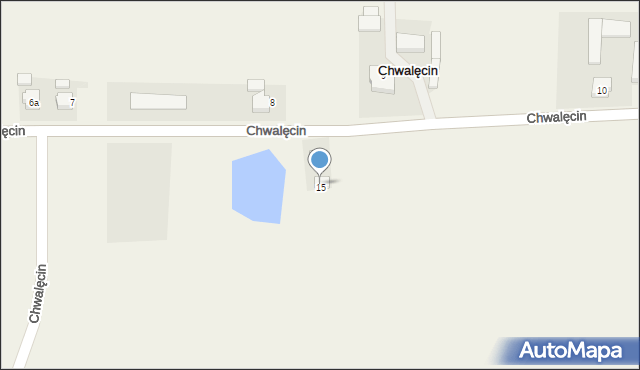 Chwalęcin, Chwalęcin, 15, mapa Chwalęcin