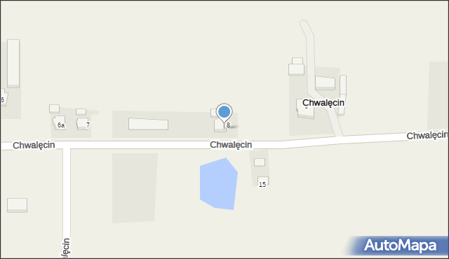 Chwalęcin, Chwalęcin, 8A, mapa Chwalęcin