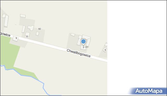 Chwalibogowice, Chwalibogowice, 7, mapa Chwalibogowice