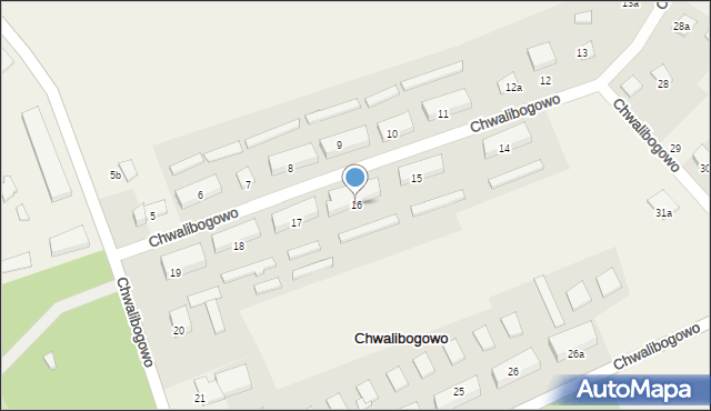 Chwalibogowo, Chwalibogowo, 16, mapa Chwalibogowo