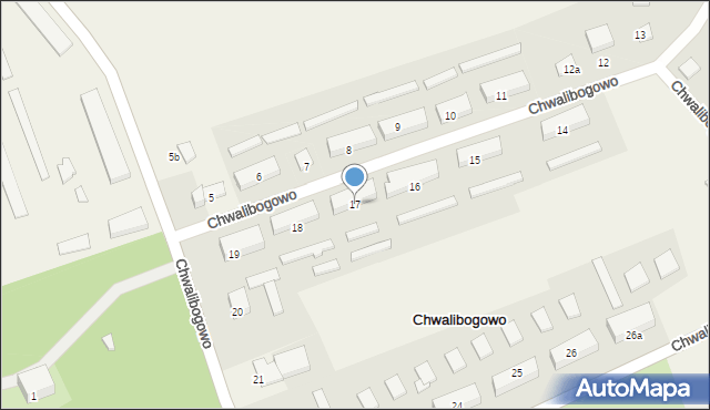 Chwalibogowo, Chwalibogowo, 17, mapa Chwalibogowo