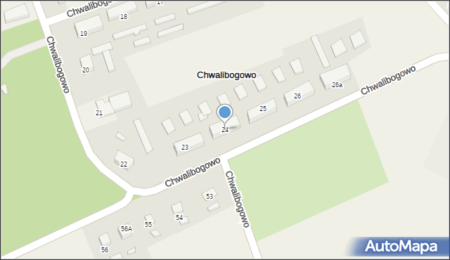 Chwalibogowo, Chwalibogowo, 24, mapa Chwalibogowo