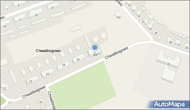 Chwalibogowo, Chwalibogowo, 26a, mapa Chwalibogowo