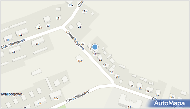 Chwalibogowo, Chwalibogowo, 31, mapa Chwalibogowo