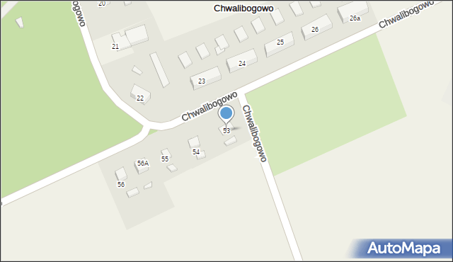Chwalibogowo, Chwalibogowo, 53, mapa Chwalibogowo