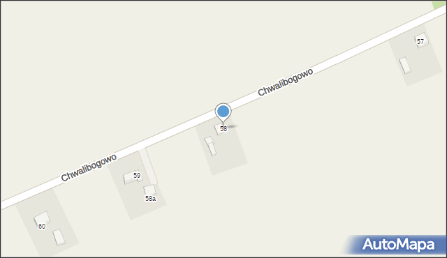 Chwalibogowo, Chwalibogowo, 58, mapa Chwalibogowo