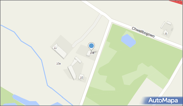 Chwalibogowo, Chwalibogowo, 10B, mapa Chwalibogowo