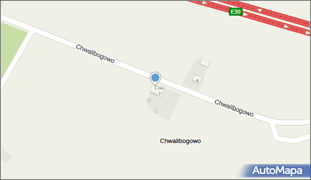 Chwalibogowo, Chwalibogowo, 7a, mapa Chwalibogowo