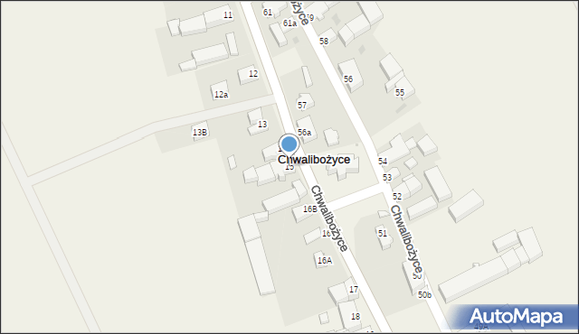 Chwalibożyce, Chwalibożyce, 15, mapa Chwalibożyce