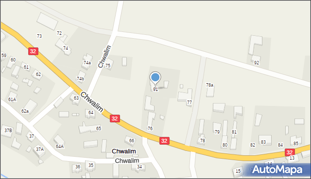 Chwalim, Chwalim, 91, mapa Chwalim