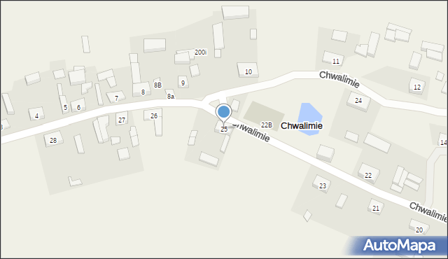 Chwalimie, Chwalimie, 25, mapa Chwalimie