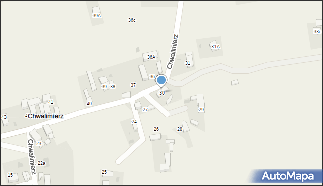 Chwalimierz, Chwalimierz, 30, mapa Chwalimierz
