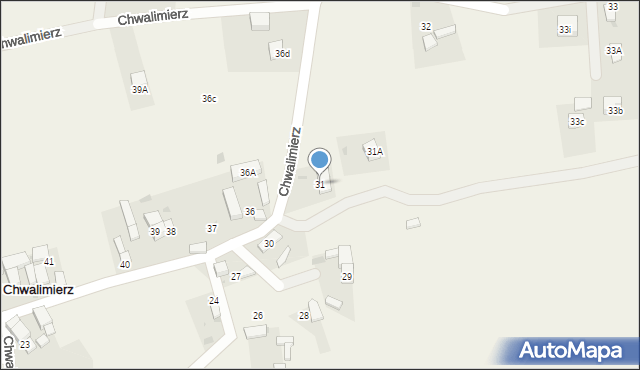 Chwalimierz, Chwalimierz, 31, mapa Chwalimierz