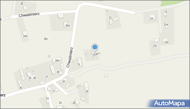 Chwalimierz, Chwalimierz, 31A, mapa Chwalimierz