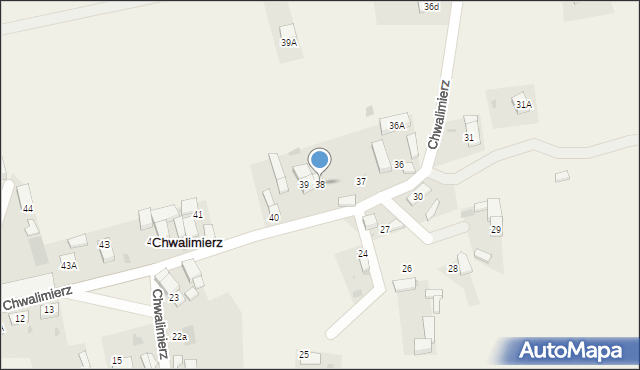 Chwalimierz, Chwalimierz, 38, mapa Chwalimierz