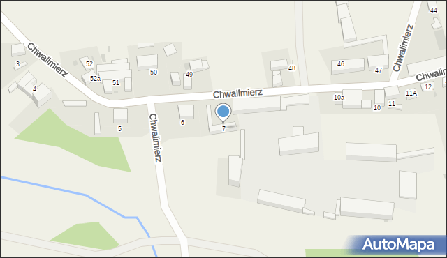 Chwalimierz, Chwalimierz, 7, mapa Chwalimierz