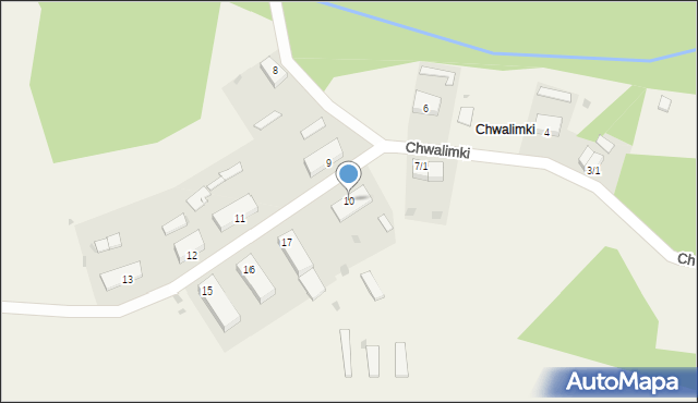 Chwalimki, Chwalimki, 10, mapa Chwalimki