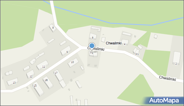 Chwalimki, Chwalimki, 7/1, mapa Chwalimki