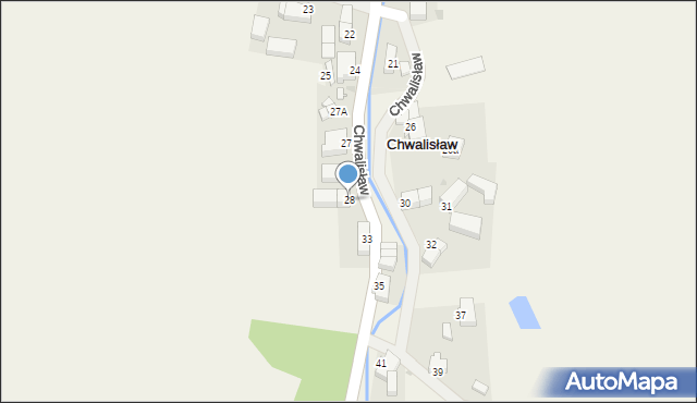 Chwalisław, Chwalisław, 28, mapa Chwalisław