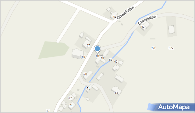 Chwalisław, Chwalisław, 68, mapa Chwalisław