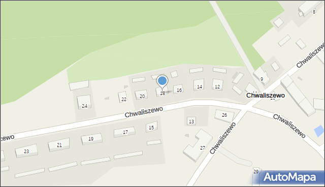 Chwaliszewo, Chwaliszewo, 18, mapa Chwaliszewo