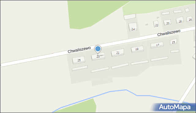 Chwaliszewo, Chwaliszewo, 23, mapa Chwaliszewo