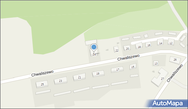 Chwaliszewo, Chwaliszewo, 24, mapa Chwaliszewo