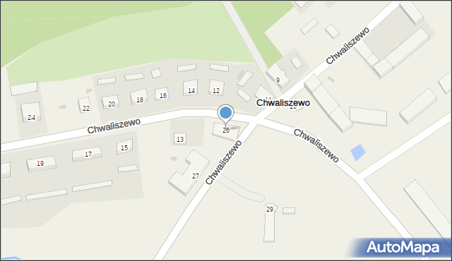 Chwaliszewo, Chwaliszewo, 26, mapa Chwaliszewo