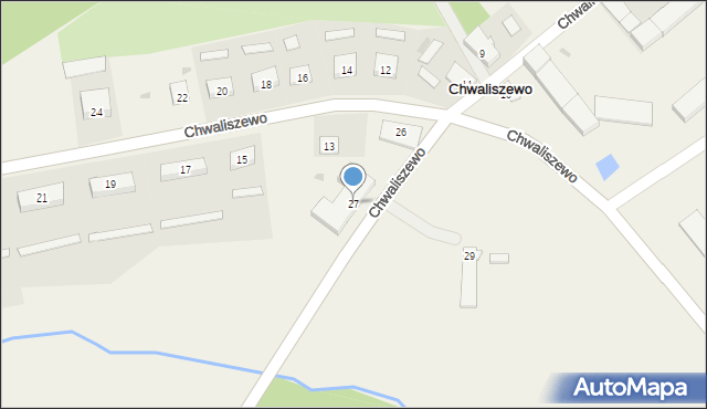 Chwaliszewo, Chwaliszewo, 27, mapa Chwaliszewo