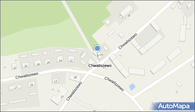 Chwaliszewo, Chwaliszewo, 9, mapa Chwaliszewo