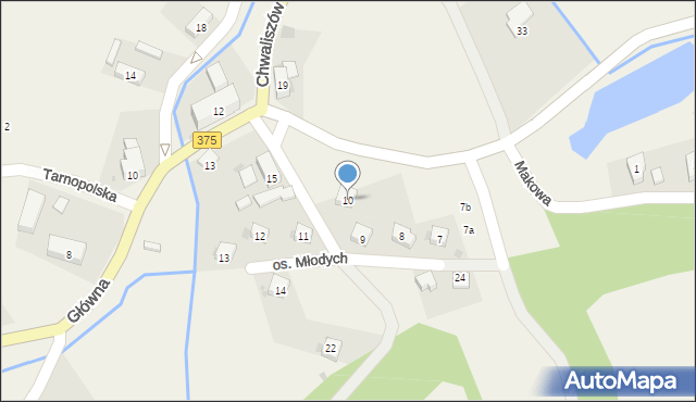 Chwaliszów, Chwaliszów, 10, mapa Chwaliszów