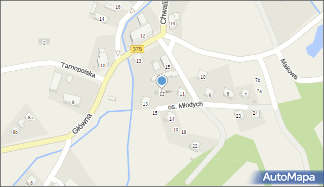 Chwaliszów, Chwaliszów, 12, mapa Chwaliszów