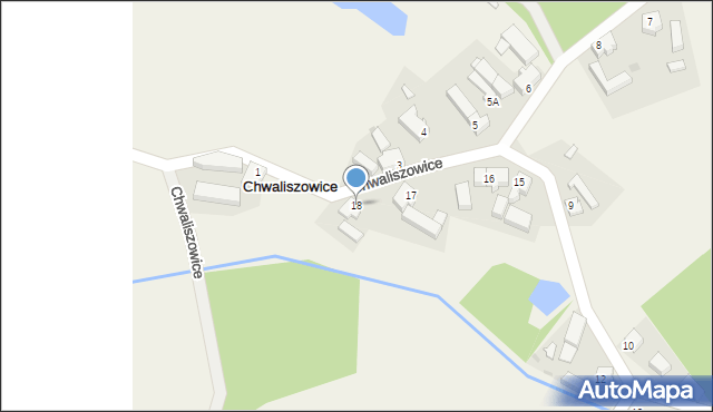 Chwaliszowice, Chwaliszowice, 18, mapa Chwaliszowice