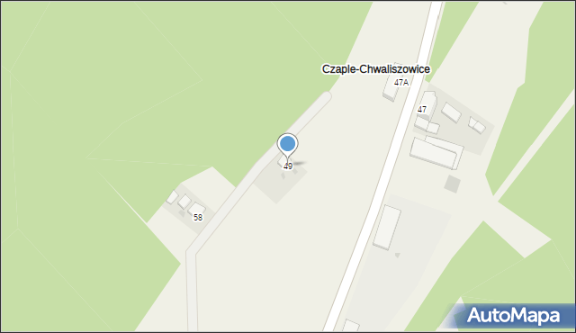 Chwaliszowice, Chwaliszowice, 49, mapa Chwaliszowice