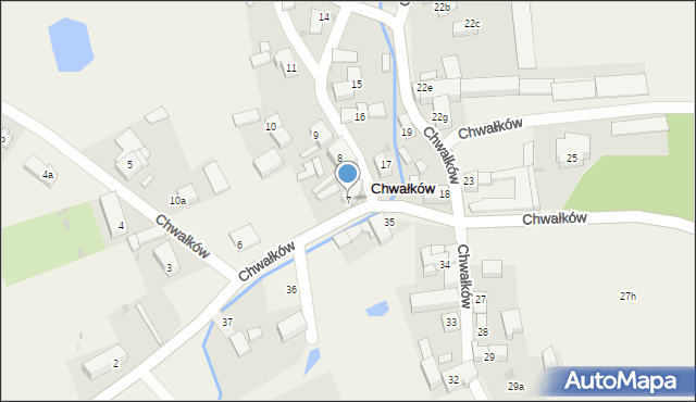 Chwałków, Chwałków, 7, mapa Chwałków