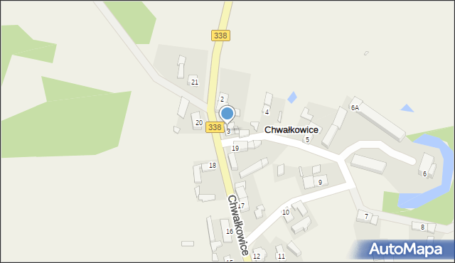 Chwałkowice, Chwałkowice, 3, mapa Chwałkowice