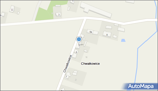 Chwałkowice, Chwałkowice, 5, mapa Chwałkowice