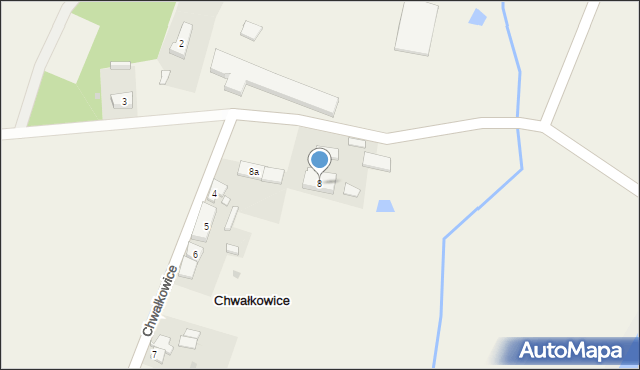 Chwałkowice, Chwałkowice, 8, mapa Chwałkowice