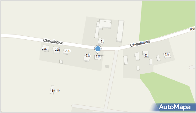 Chwałkowo, Chwałkowo, 22f, mapa Chwałkowo