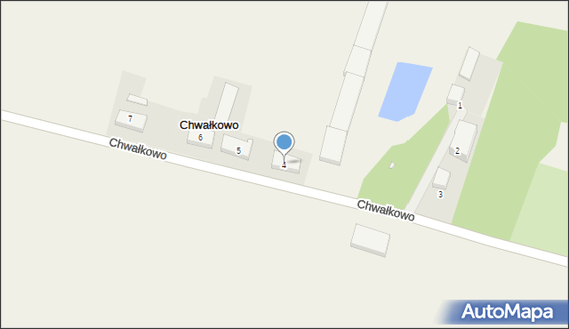 Chwałkowo, Chwałkowo, 4, mapa Chwałkowo