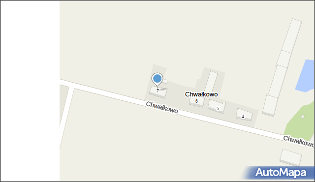 Chwałkowo, Chwałkowo, 7, mapa Chwałkowo