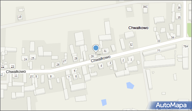 Chwałkowo, Chwałkowo, 30, mapa Chwałkowo